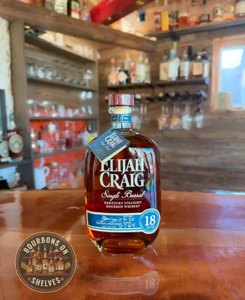 Elijah Craig 18 Year Old Single Barrel - 90 Proof (45% ABV) - Bourbons On Shelves