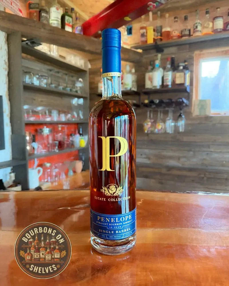 Penelope Estate Collection 10 - Year - Old Single Barrel Bourbon - 105 Proof (52.5% ABV) - Bourbons On Shelves