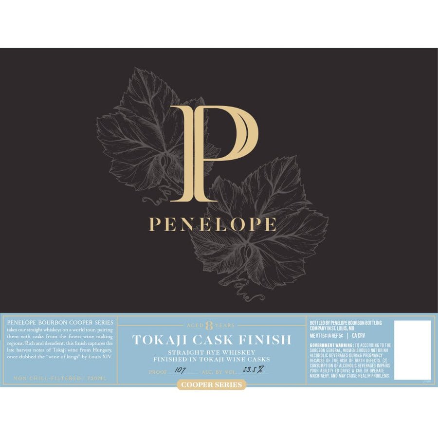 Penelope 8 Year Old Tokaji Cask Finish Straight Rye - Bourbons On Shelves
