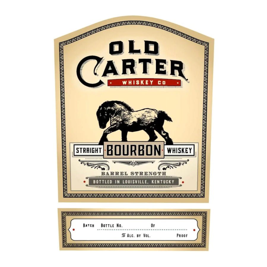 Old Carter Straight Bourbon Whiskey Barrel Strength Batch 4 116.8 Proof - Bourbons On Shelves