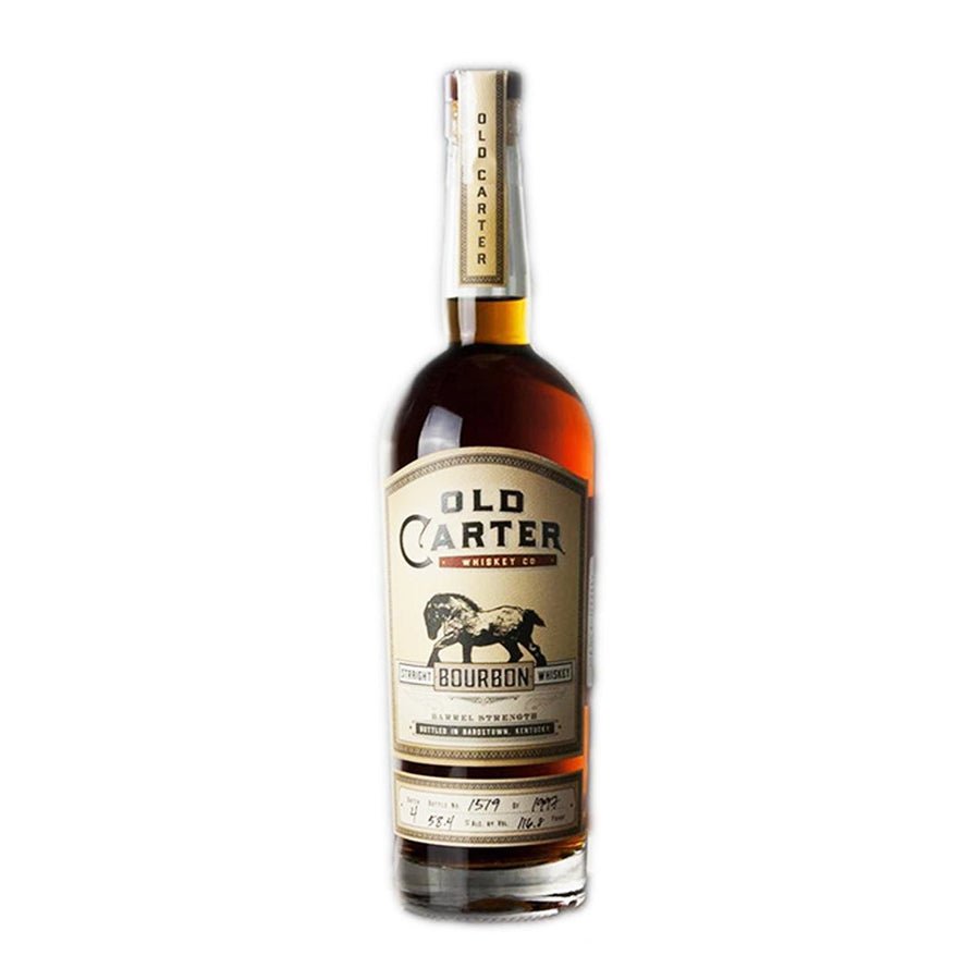 Old Carter Straight Bourbon Whiskey Barrel Strength Batch 4 116.8 Proof - Bourbons On Shelves