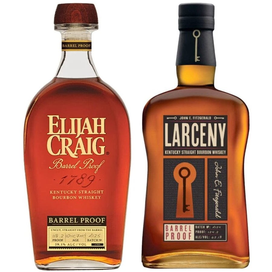 Elijah Craig & Larceny Barrel Proof Batch A125 Bundle - Bourbons On Shelves