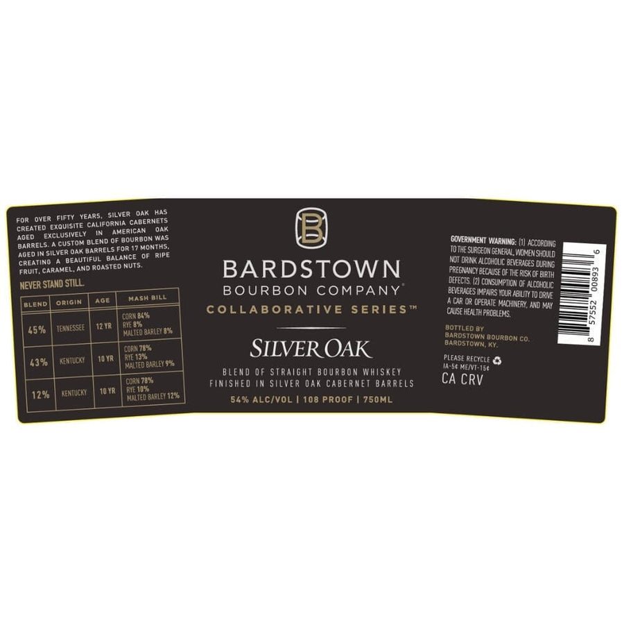 Bardstown Bourbon Collaborative Series Silver Oak Straight Bourbon - Bourbons On Shelves